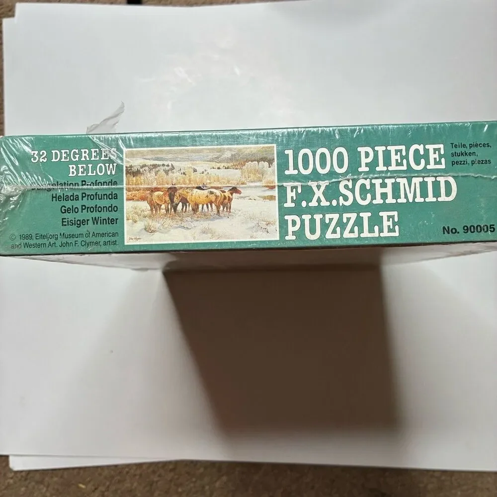 32 Degrees Below FX Schmid 1000 Piece Puzzle Horses 90005 USA New Sealed
